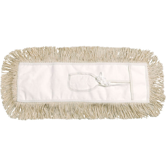 Dust Mop, Tie-On Style, Cotton, 24" L x 5" W