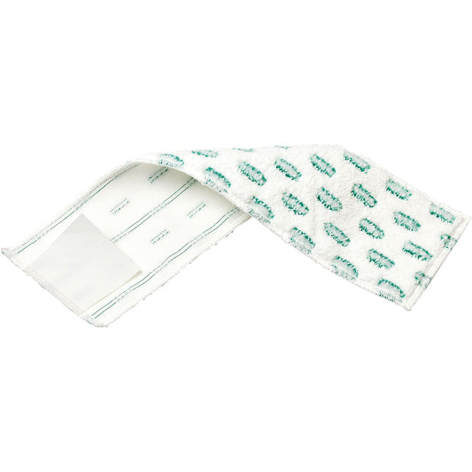 Flat Mop Pad, Scrubber, Microfibre, 4-3/4" x 16"