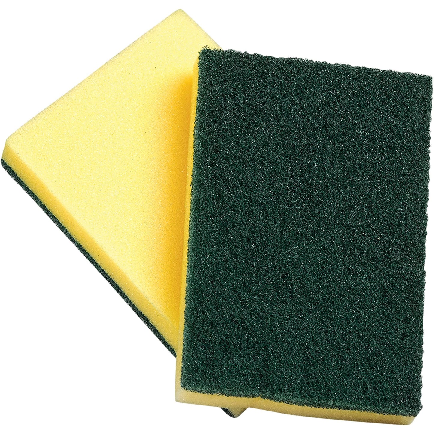 Sponges with Scouring Pad, Scrubbing, 4" W x 6" L