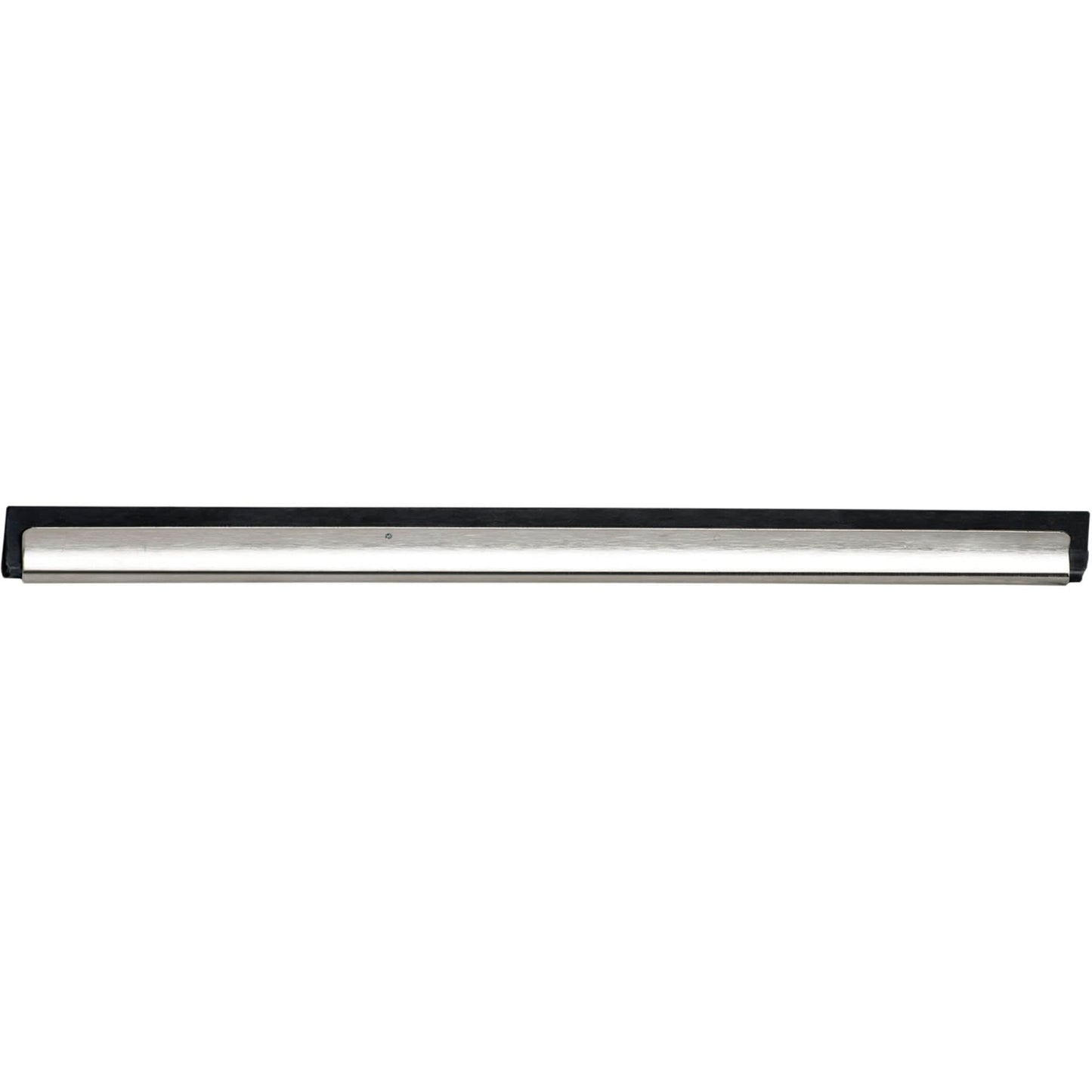 Window Squeegee Channel and Rubber, 12", Rubber, Stainless Steel Frame