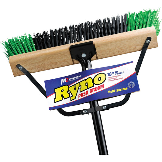 Ribalind Balai-brosse avec manche renforcé, 45 cm, rigide, poils en PVC