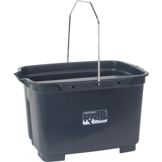 Seau à double compartiment, capacité de 19 L (4,75 gal. US), gris