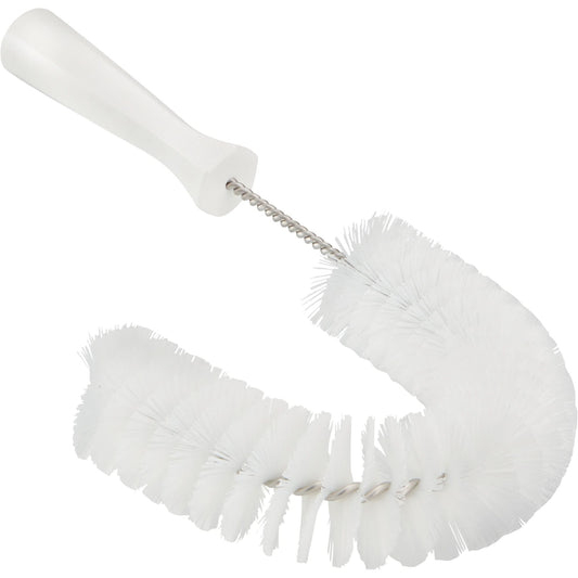Brosse crochet, poils moyens/raides, 39,4 cm de long, blanche