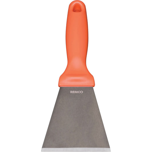 Grande raclette en acier inoxydable, orange, 7,6 cm L x 22,9 cm l