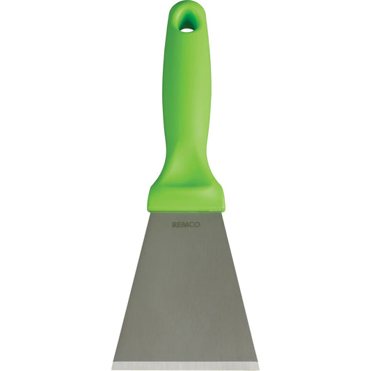 Large Stainless Steel Scraper, Lime, 3" W x 9" L