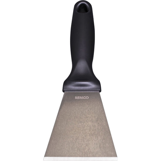 Large Stainless Steel Scraper, Black, 3" W x 9" L