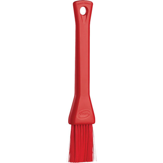 Pinceau à pâtisserie 1", soies souples, 7-3/4" de long, rouge
