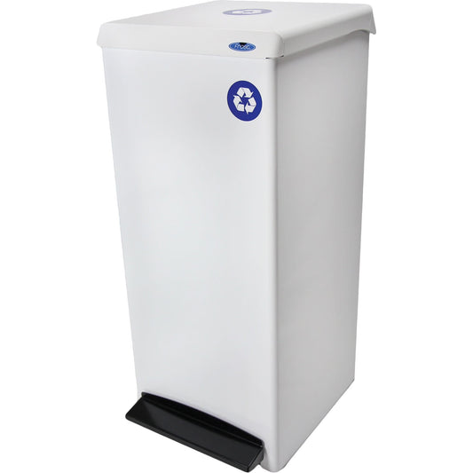 Foot Operated Waste Receptacle, Steel, 25 US gal.