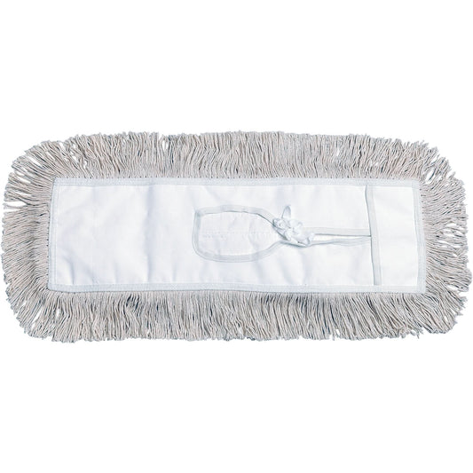Dust Mop, Tie-On Style, Cotton, 18" L x 5" W