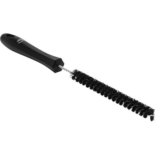 Brosse de nettoyage de drains de 0,6 po, poils rigides, 12-1/5 po de long, noire