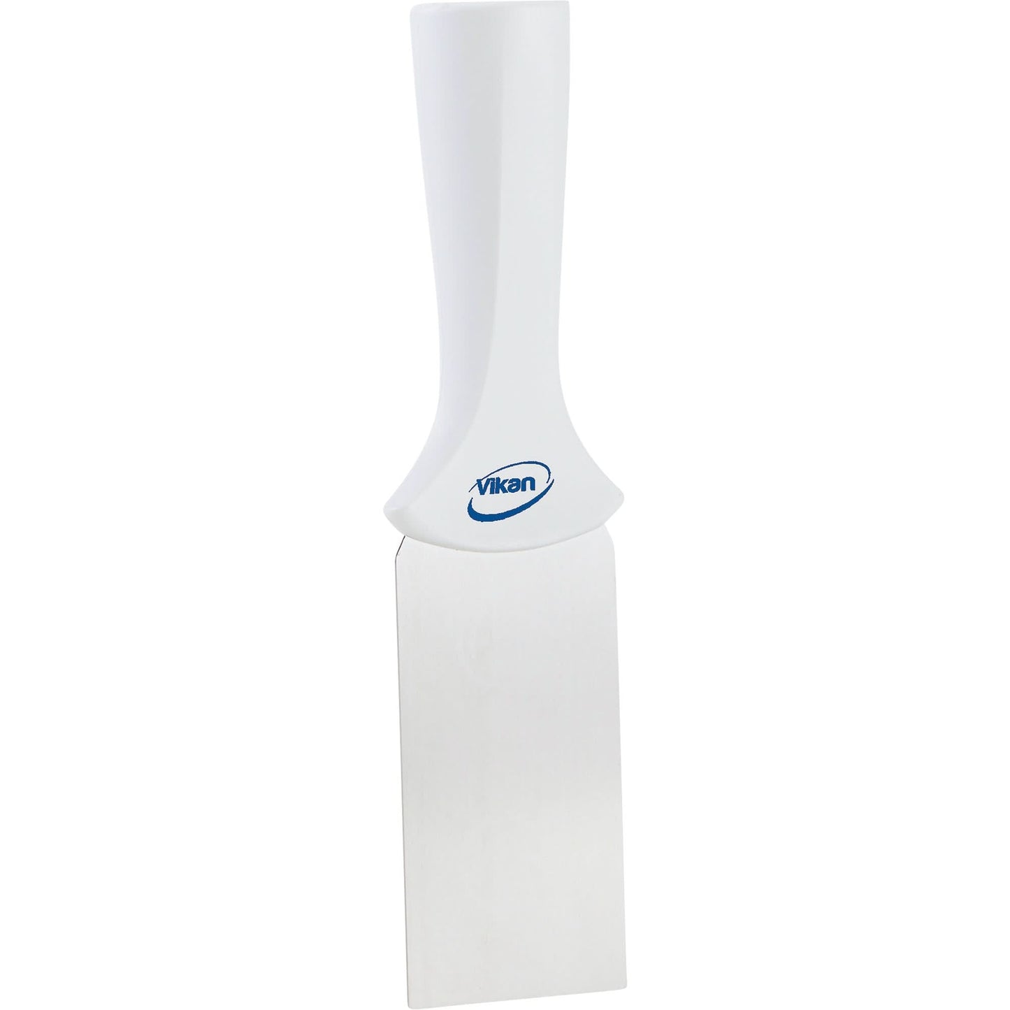 Handle-Mounted Stainless Steel Scraper, White, 2" W x 8" L