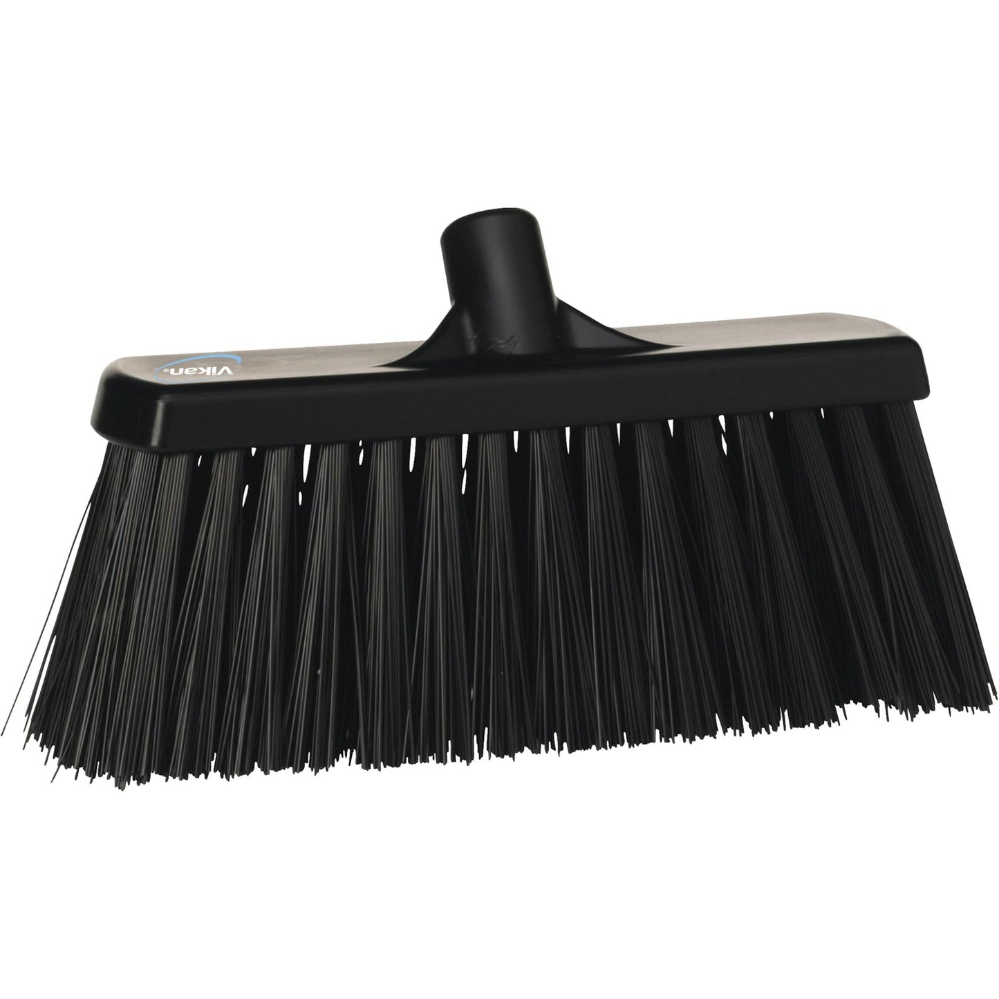 Heavy-Duty Push Broom, Stiff Bristles, 13", Polyester, Black