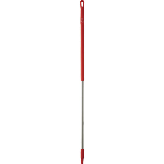 Handle, Broom/Brush/Pad Holder/Scraper/Squeegee, Red, Ergonomic, 59" L