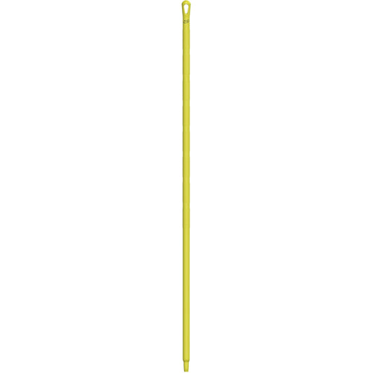 Manche ultra-hygiénique, porte-balai/brosse/tampon/raclette/essuie-glace, jaune, ergonomique, 170 cm de long