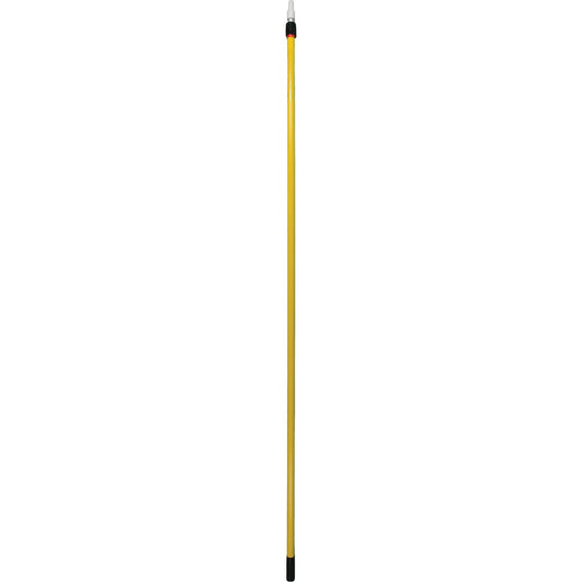 16' Extension Handle, Fibreglass, Telescopic, Euro Threaded Tip, 1-1/4" Diameter, 98-3/4" - 185-1/2" Length
