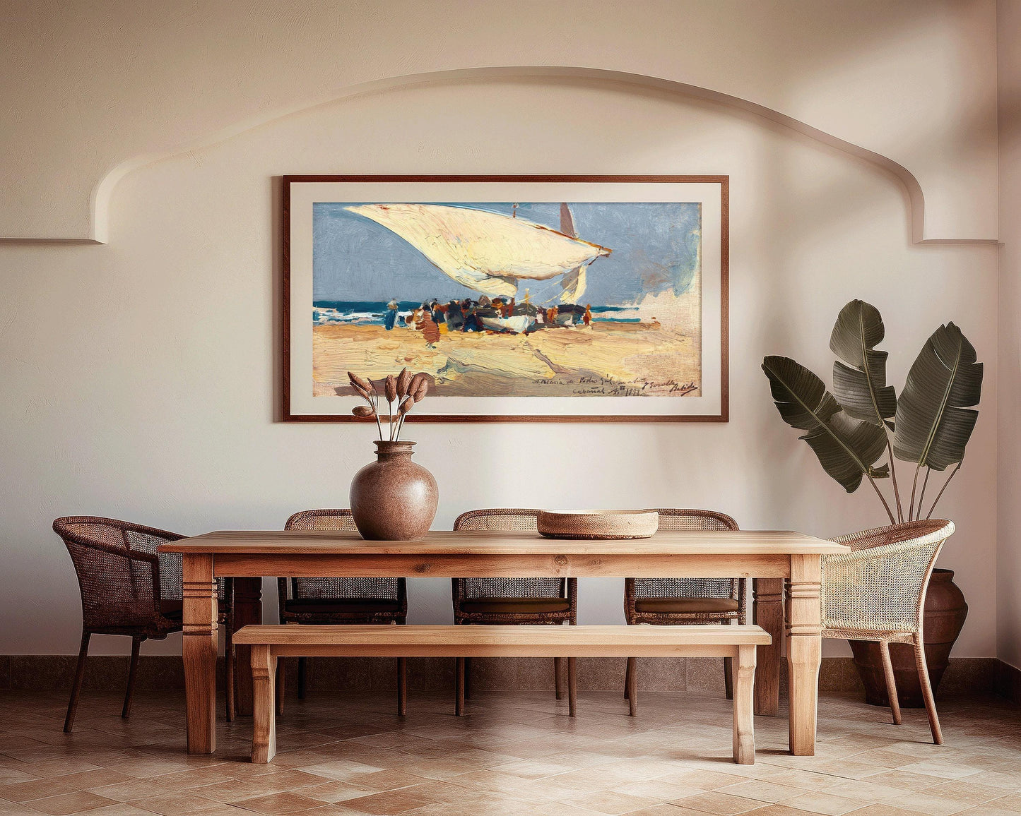 Sorolla Valencia Beach Print: Impressionist Seascape Art (2x1) (Framed or Unframed)