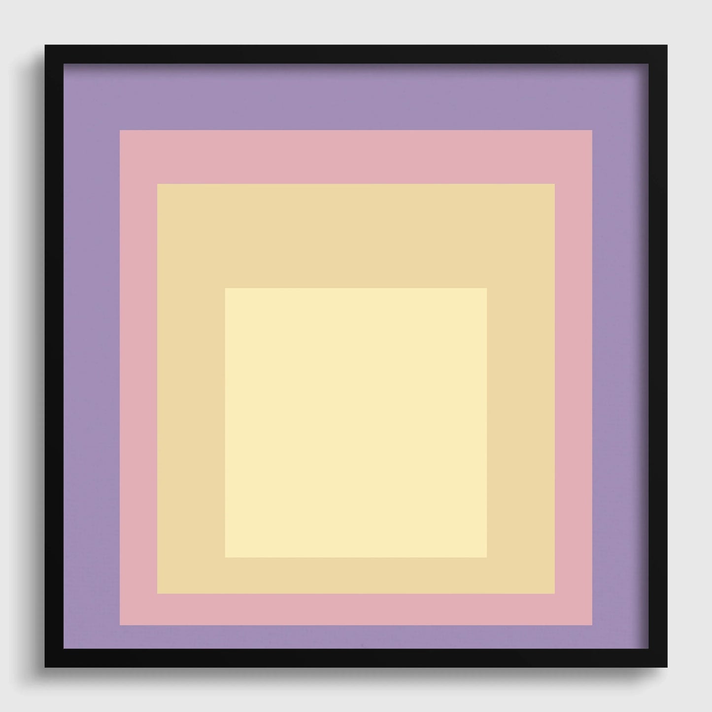 Josef Albers Inspired ‚ Dusk‚Äô Art Print: Mid-Century Modern Homage to the Square