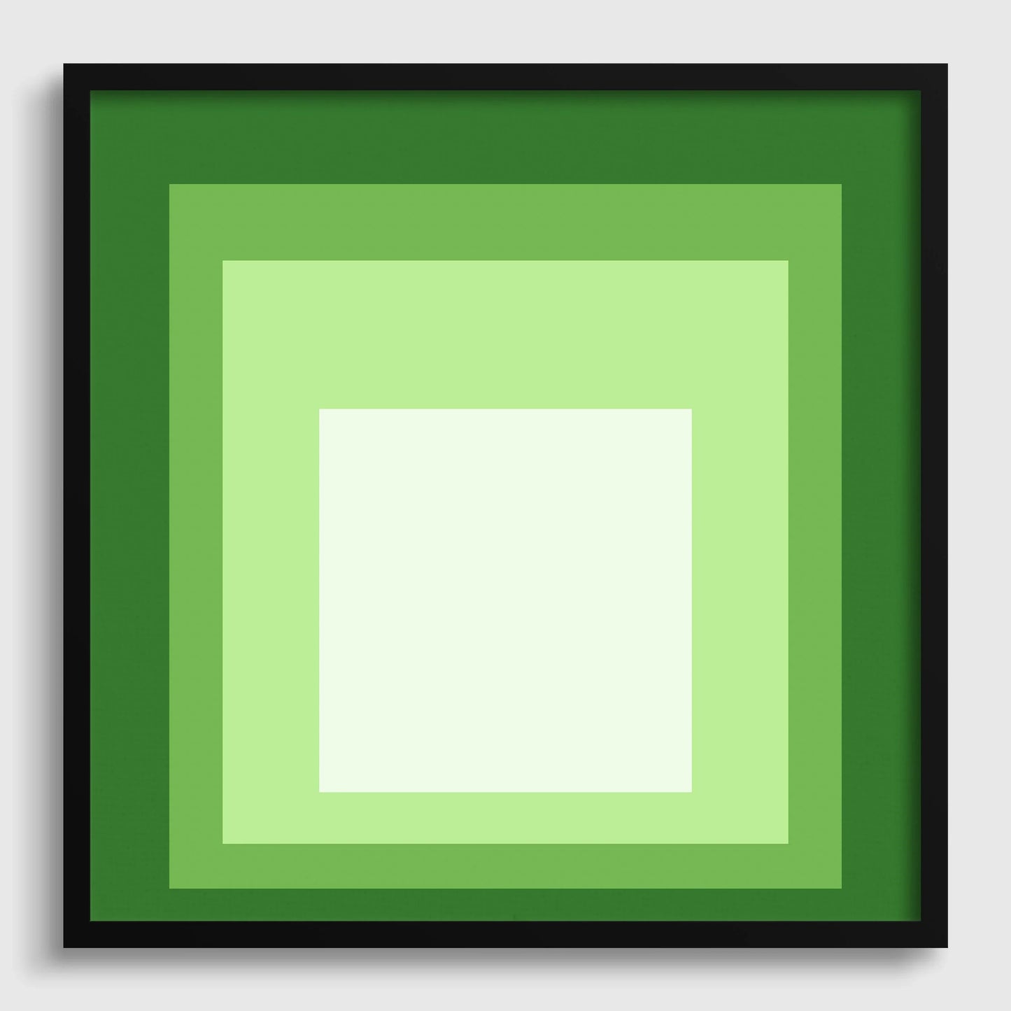 Josef Albers Inspired 'Homage to the Square' Giclee Print: Mid-Century Modern Art