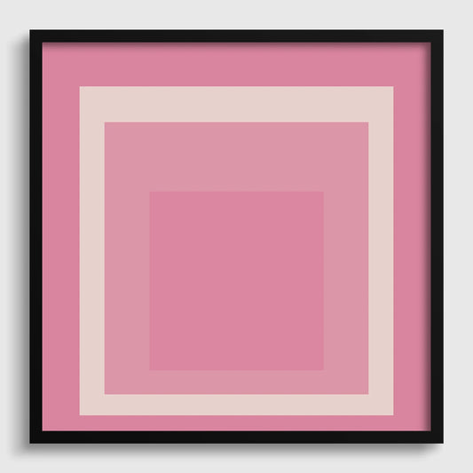 Inspiré de Josef Albers - Margot - Impression Giclée « Hommage au Carré » : Art moderne du milieu du siècle