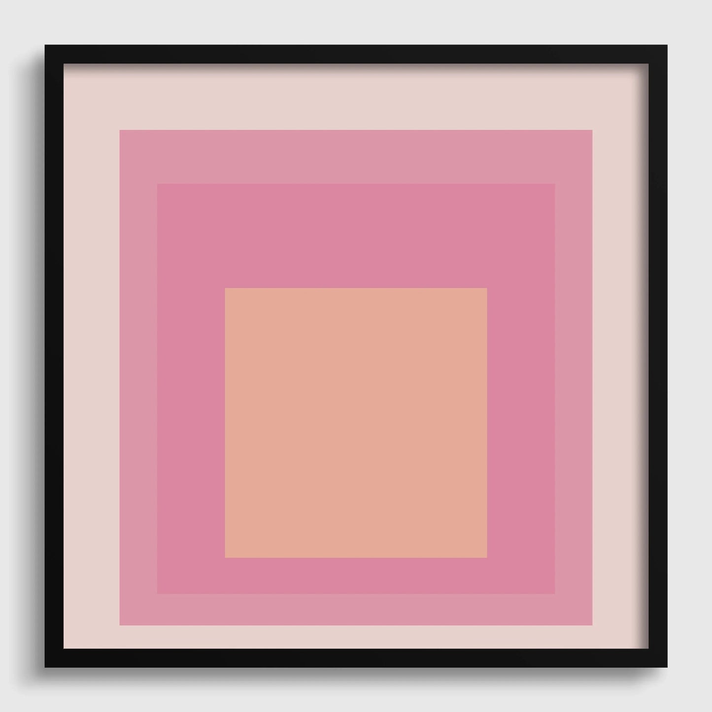 Impression giclée « Patricia » inspirée de Josef Albers : Hommage au carré (1x1) du milieu du siècle moderne