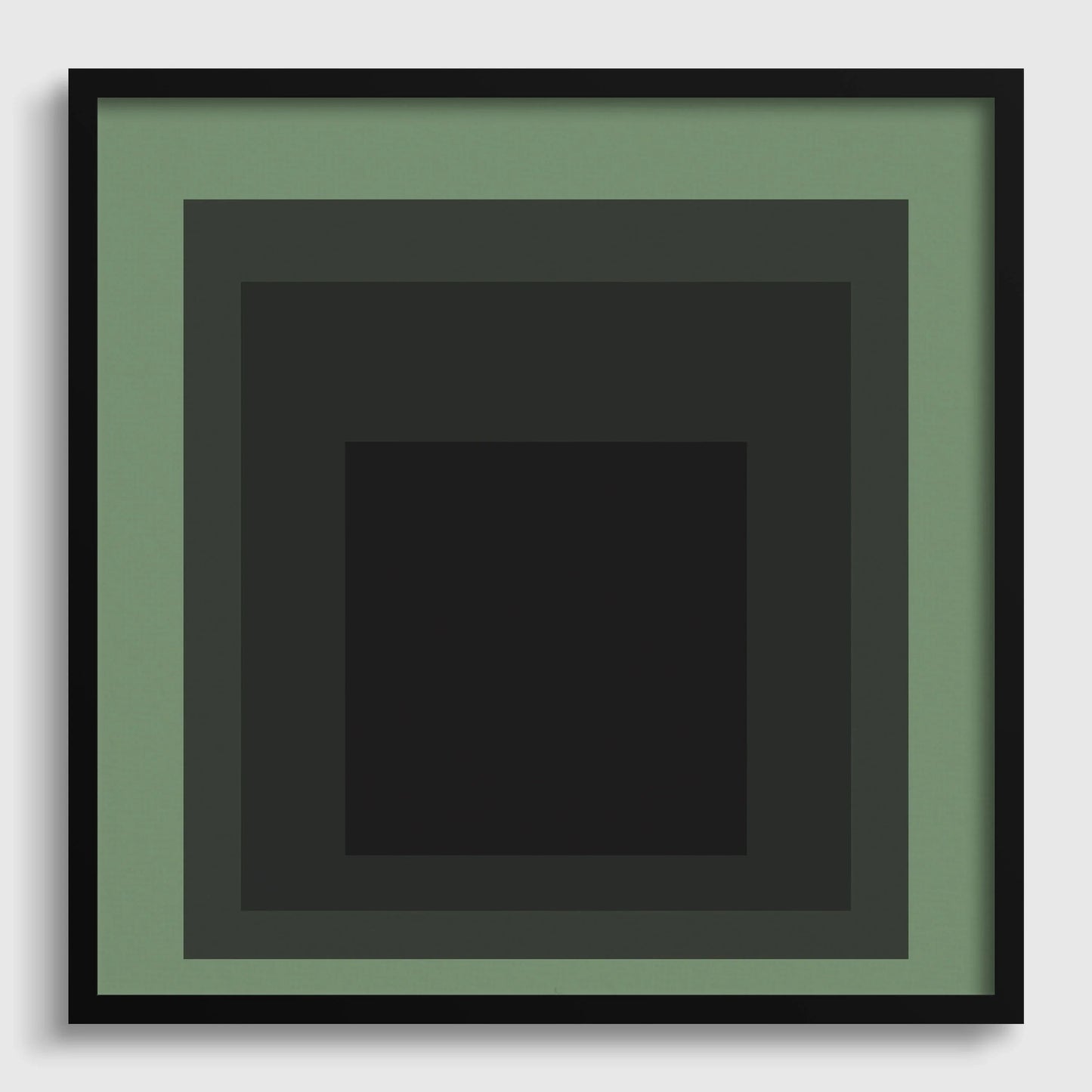 Josef Albers Inspired 'Sleep' Giclee Print: Mid-Century Modern Art, Handframed Option