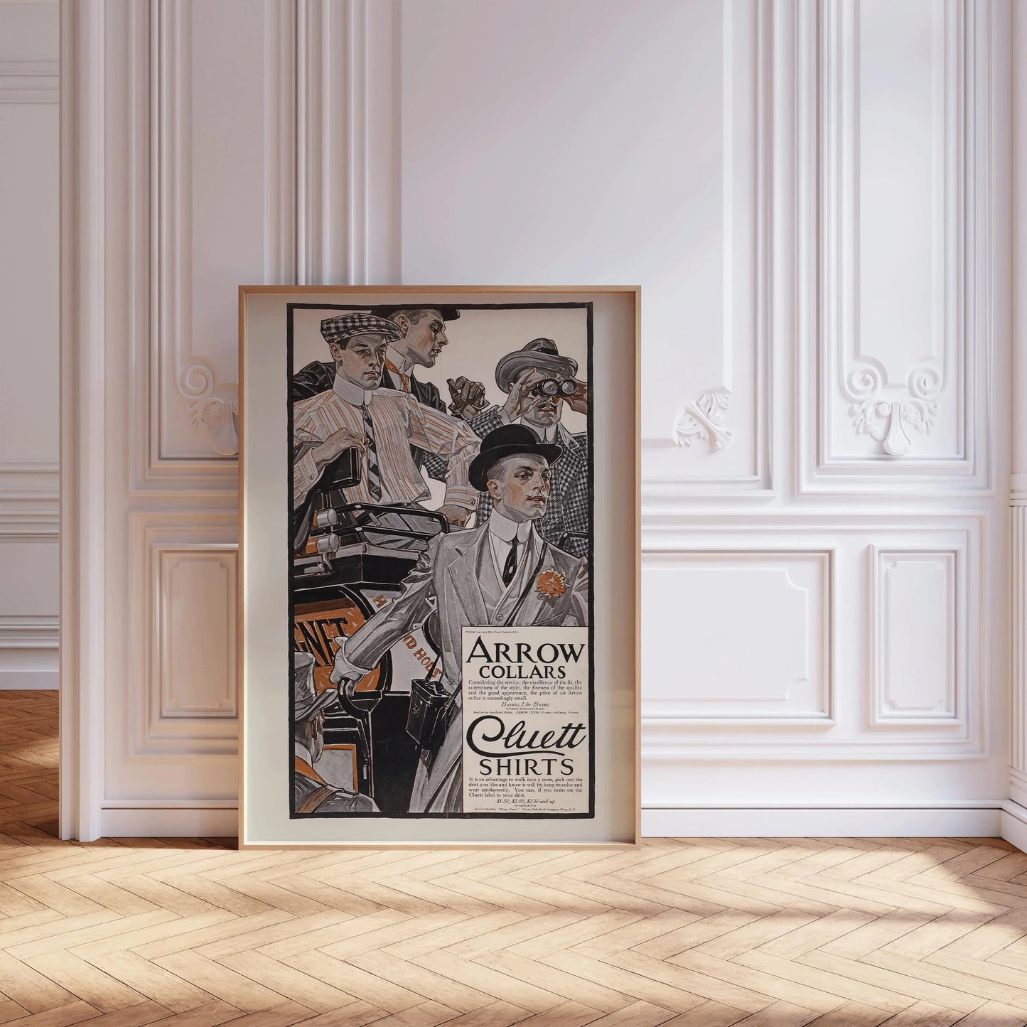J.C. Leyendecker Arrow Collars Print: Vintage LGBTQ+ Art Advertisement