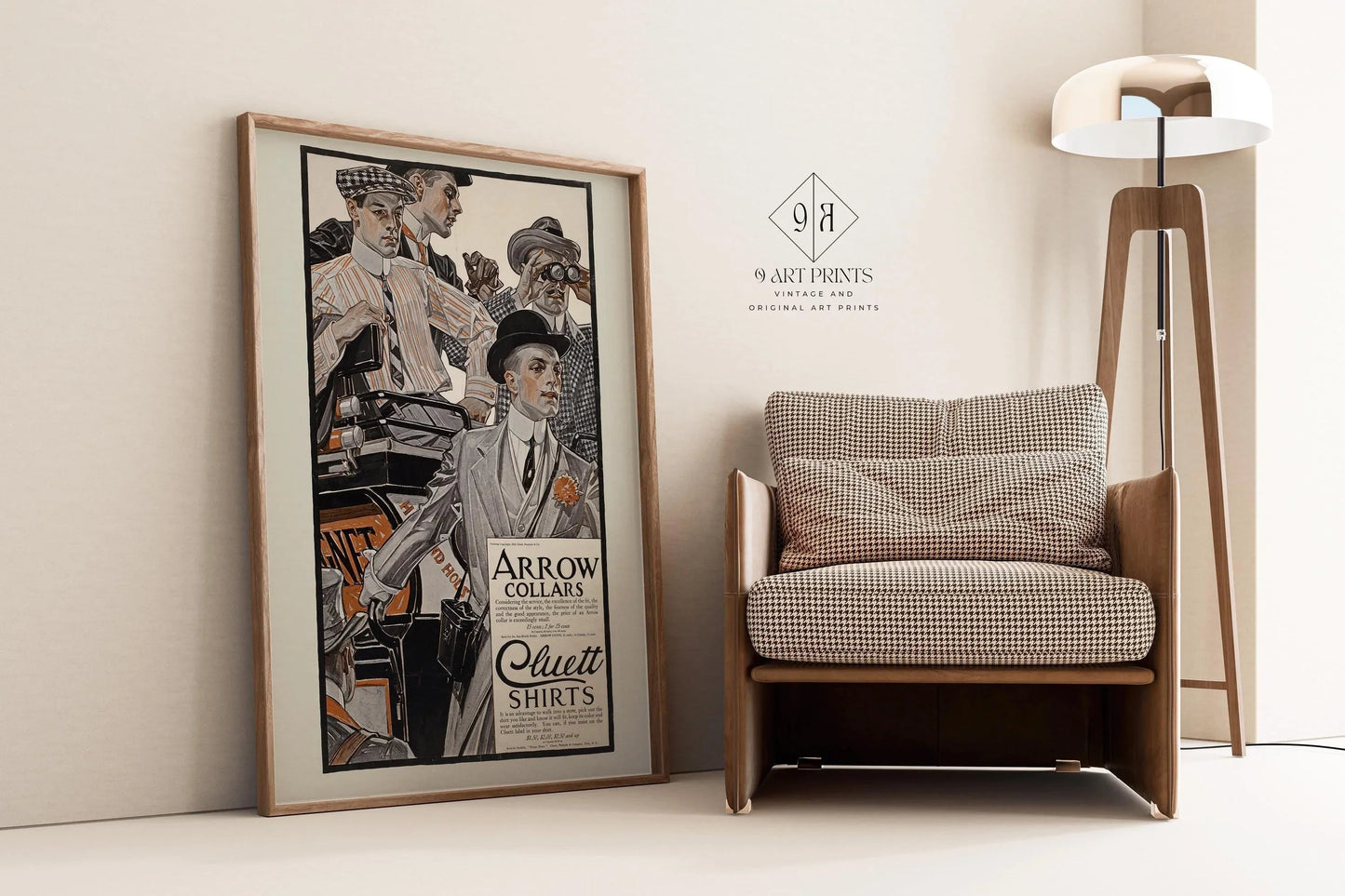 J.C. Leyendecker Arrow Collars Print: Vintage LGBTQ+ Art Advertisement