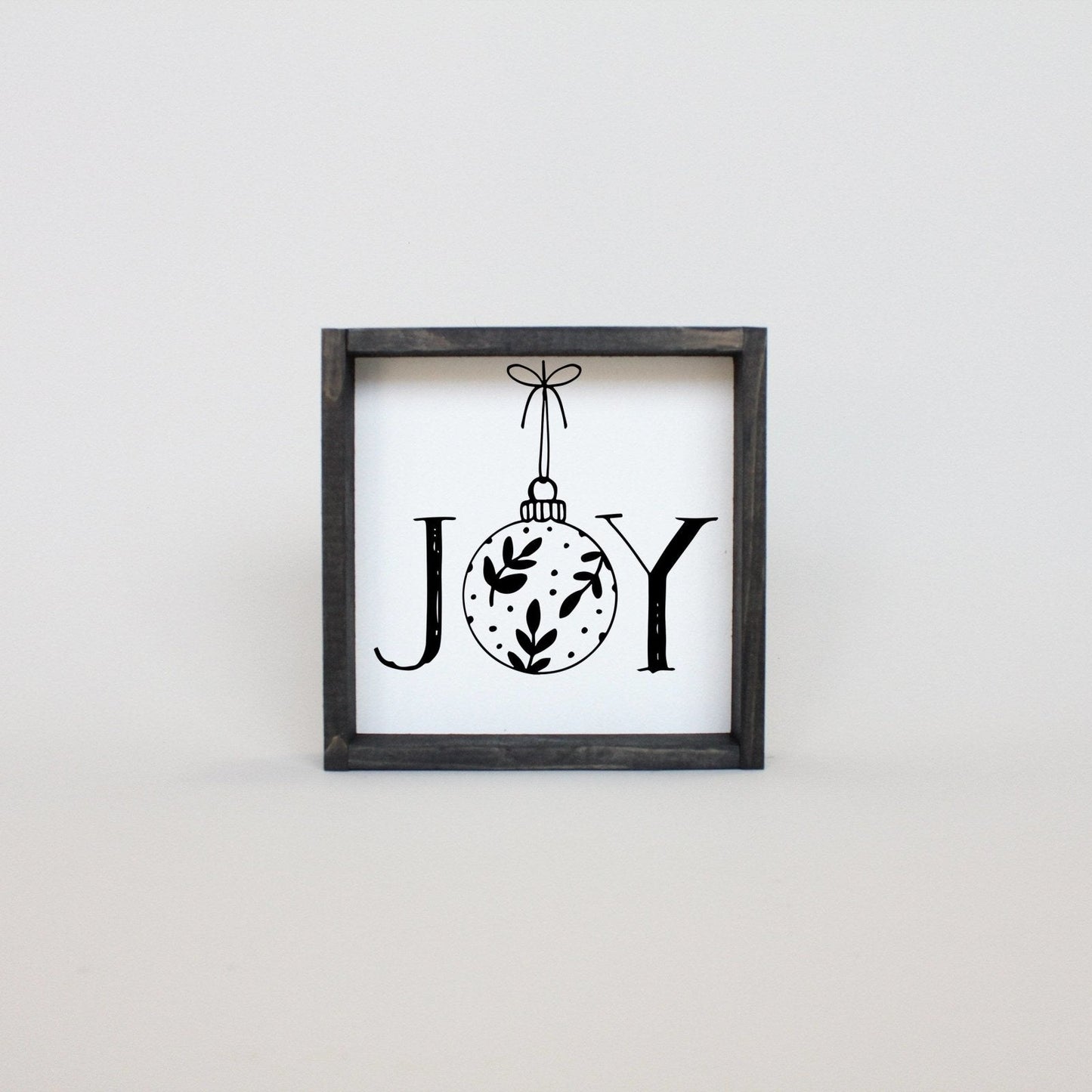 Joy Ornament Wood Sign