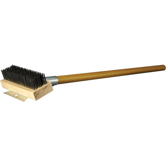 Ultimate Grill and Oven Brush, Carbon Steel, 30" Long