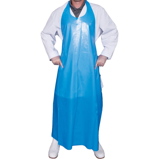 Tablier Top Dog 6 mil, polyuréthane, 45 po L x bleu