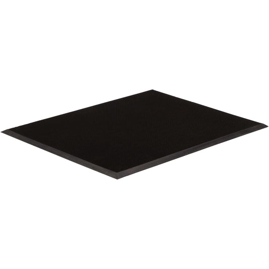 Gritstop Fingermat™ Entrance Matting, Rubber, Scraper Type, Finger Tip Style Pattern, 3' x 5', Black