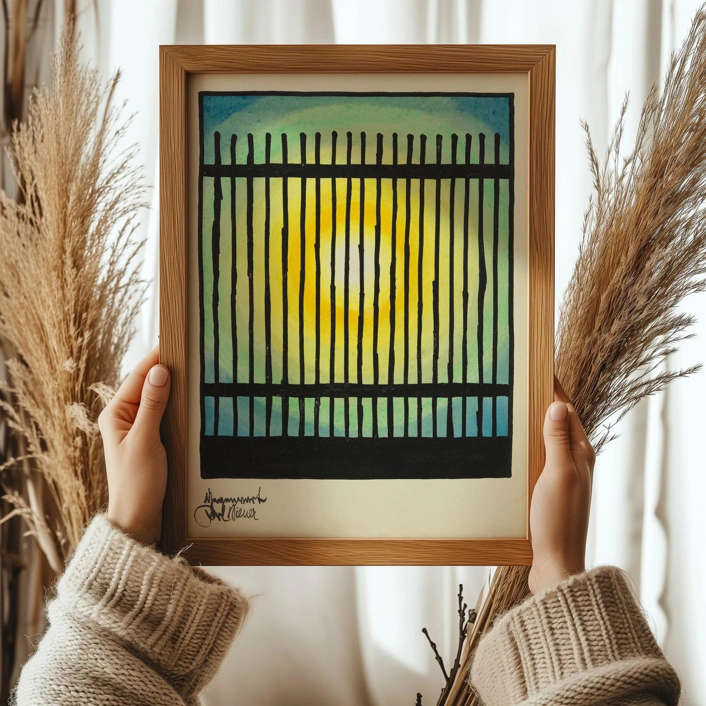Karl Wiener - Gegenwart (The Present) | Modern Abstract Art (available handframed or unframed)
