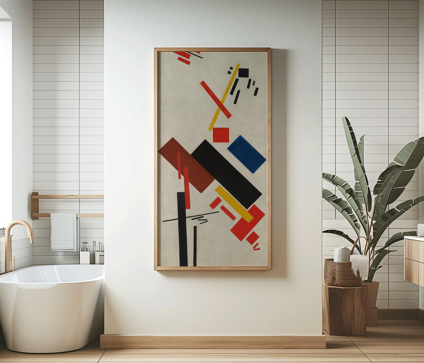 Kazimir Malevich Print: Mid-Century Modern Abstract Art Giclee
