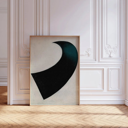 Impression d'art suprématiste de Kazimir Malevich : Giclée monochrome vintage (encadrée à la main ou sans cadre)