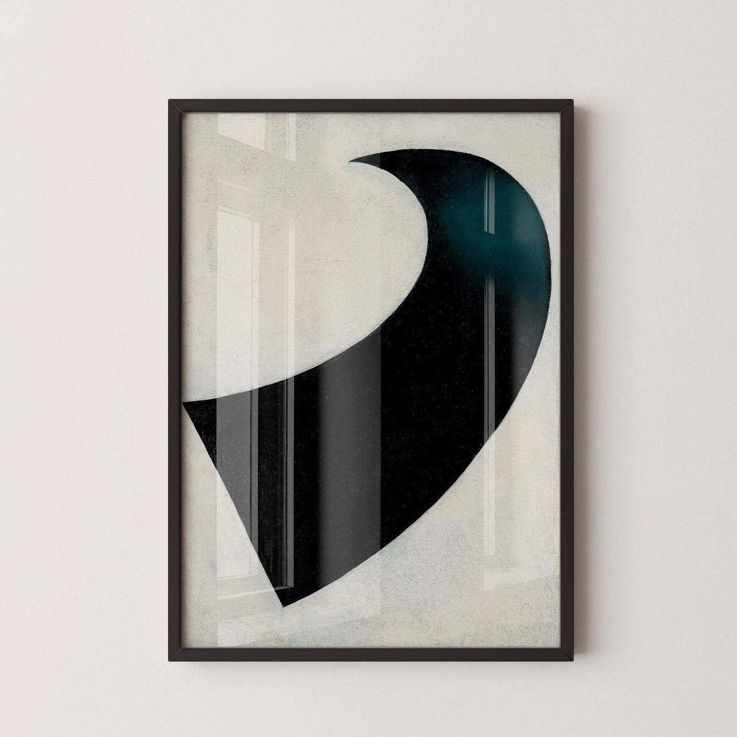 Impression d'art suprématiste de Kazimir Malevich : Giclée monochrome vintage (encadrée à la main ou sans cadre)