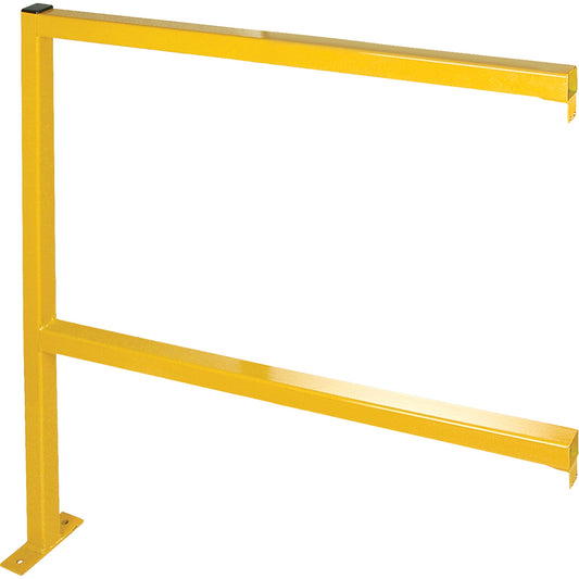 Garde-corps périphérique – Modèle tubulaire, 94" L x 49-1/2" H, jaune