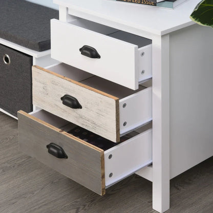 Avery Accent Table Storage Cabinet/Nightstand with 3 Drawers