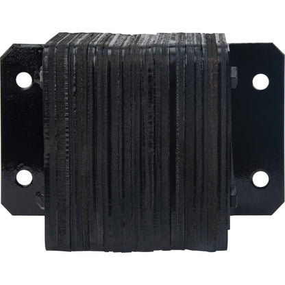Laminated Dock Bumpers, Horizontal, Rubber, 12" W x 4" D x 10" H