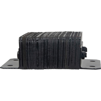 Laminated Dock Bumpers, Horizontal, Rubber, 12" W x 4" D x 10" H