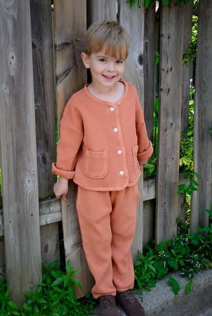 The Comfy Organic Cotton Cardigan - FIRESTONE