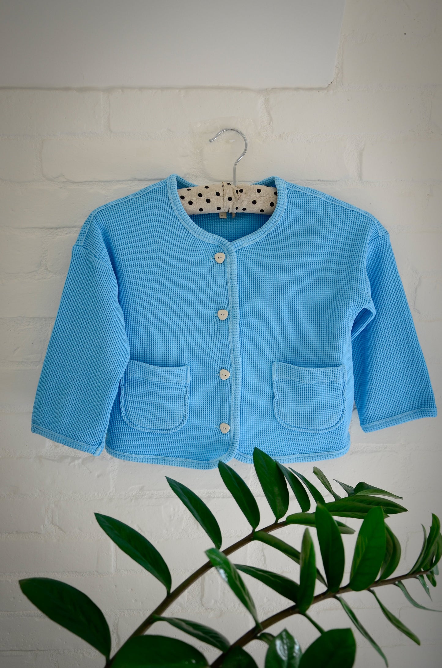 The Comfy Organic Cotton Cardigan - SKY BLUE