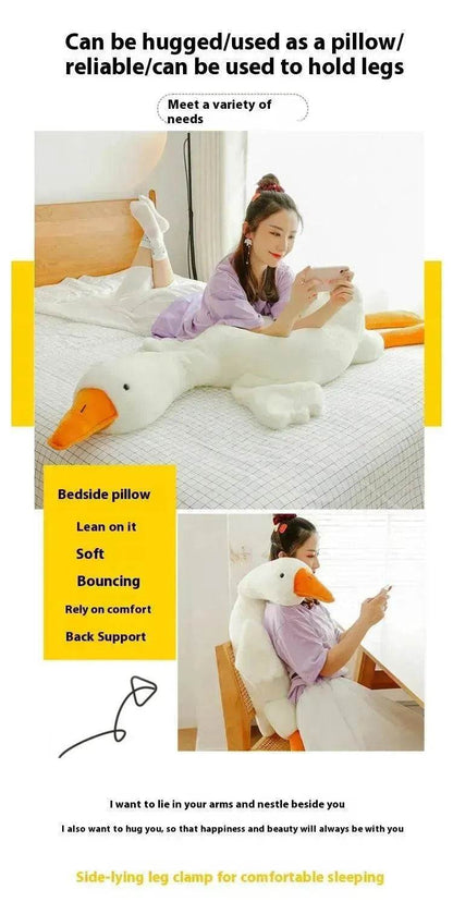 Enfants Mignons Grandes Oies Blanches Oreiller Peluche Jouet en Peluche Peluches
