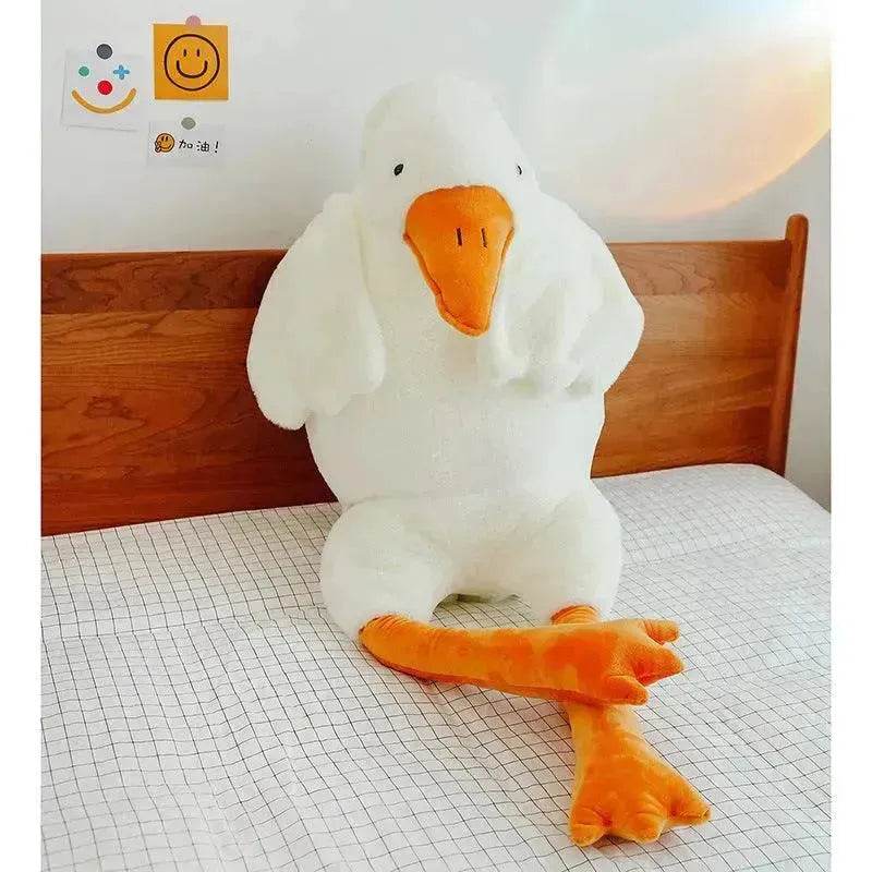 Enfants Mignons Grandes Oies Blanches Oreiller Peluche Jouet en Peluche Peluches