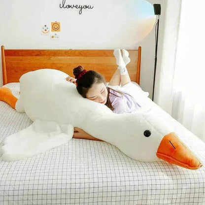 Enfants Mignons Grandes Oies Blanches Oreiller Peluche Jouet en Peluche Peluches
