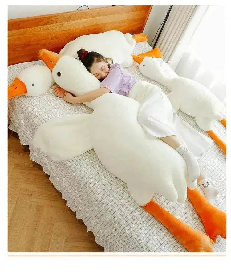 Enfants Mignons Grandes Oies Blanches Oreiller Peluche Jouet en Peluche Peluches