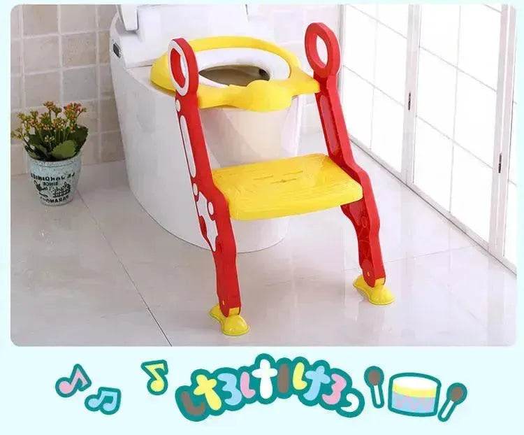 Kids Children's Foldable Stepped Toilet Ladder