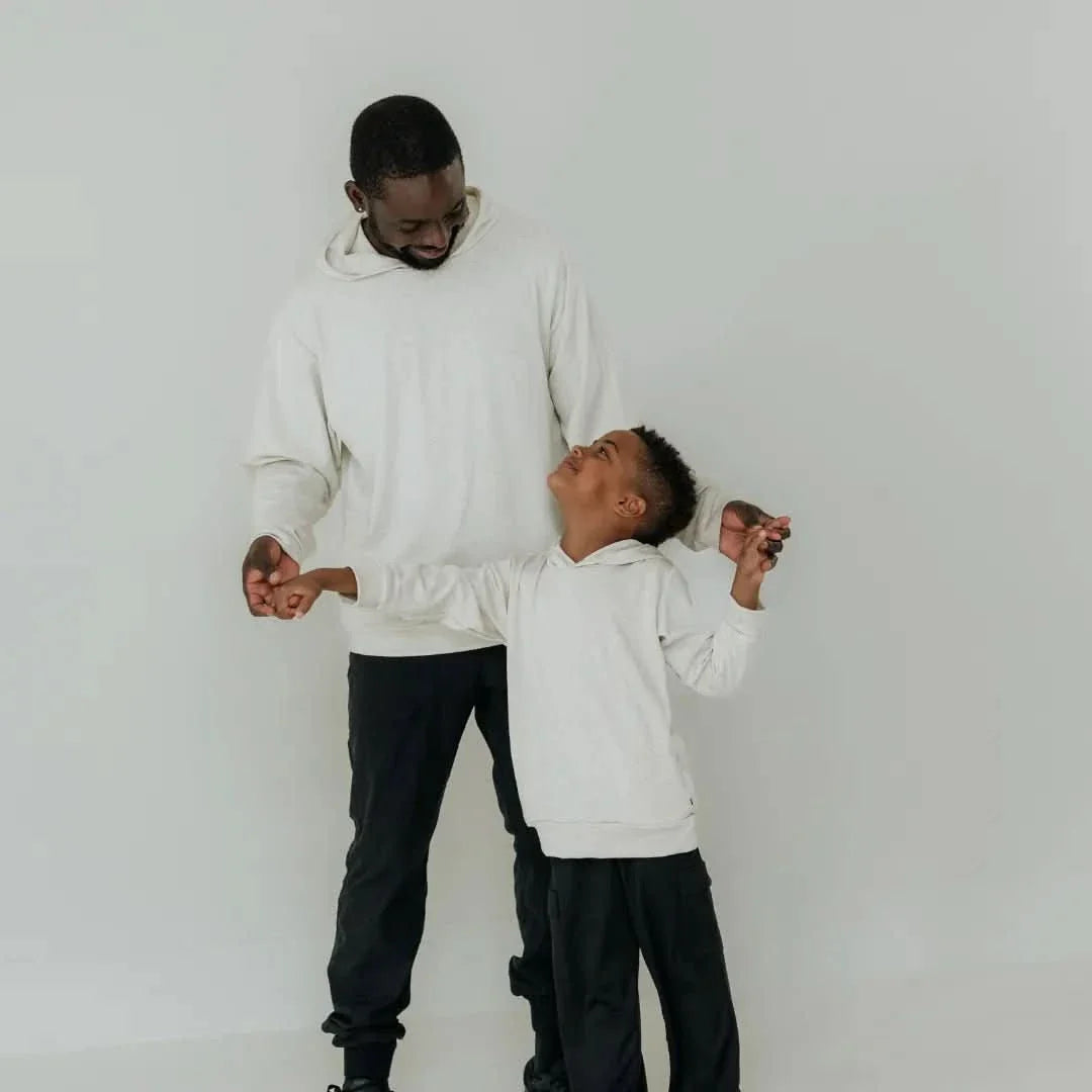 Kids' Lightweight Bamboo Hoodie With Side Seam Pockets | Black