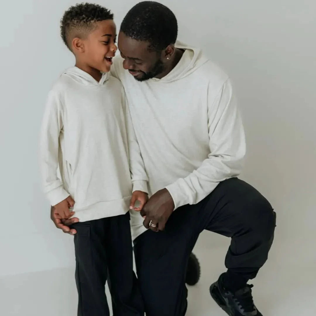 Kids' Lightweight Bamboo Hoodie With Side Seam Pockets | Black