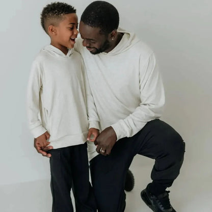 Kids' Lightweight Bamboo Hoodie With Side Seam Pockets | Black