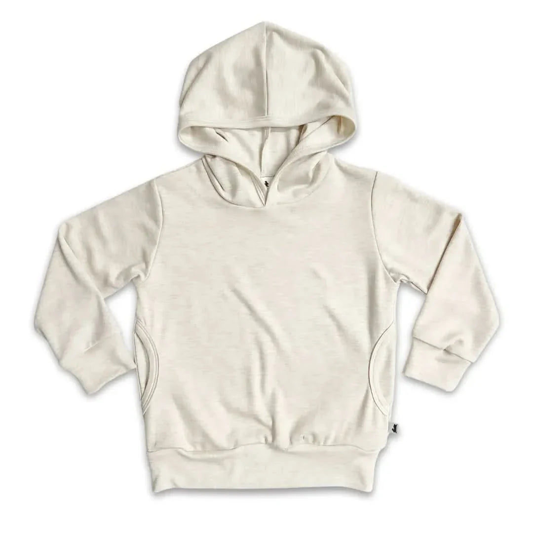 Kids' Lightweight Bamboo Hoodie With Side Seam Pockets | Black
